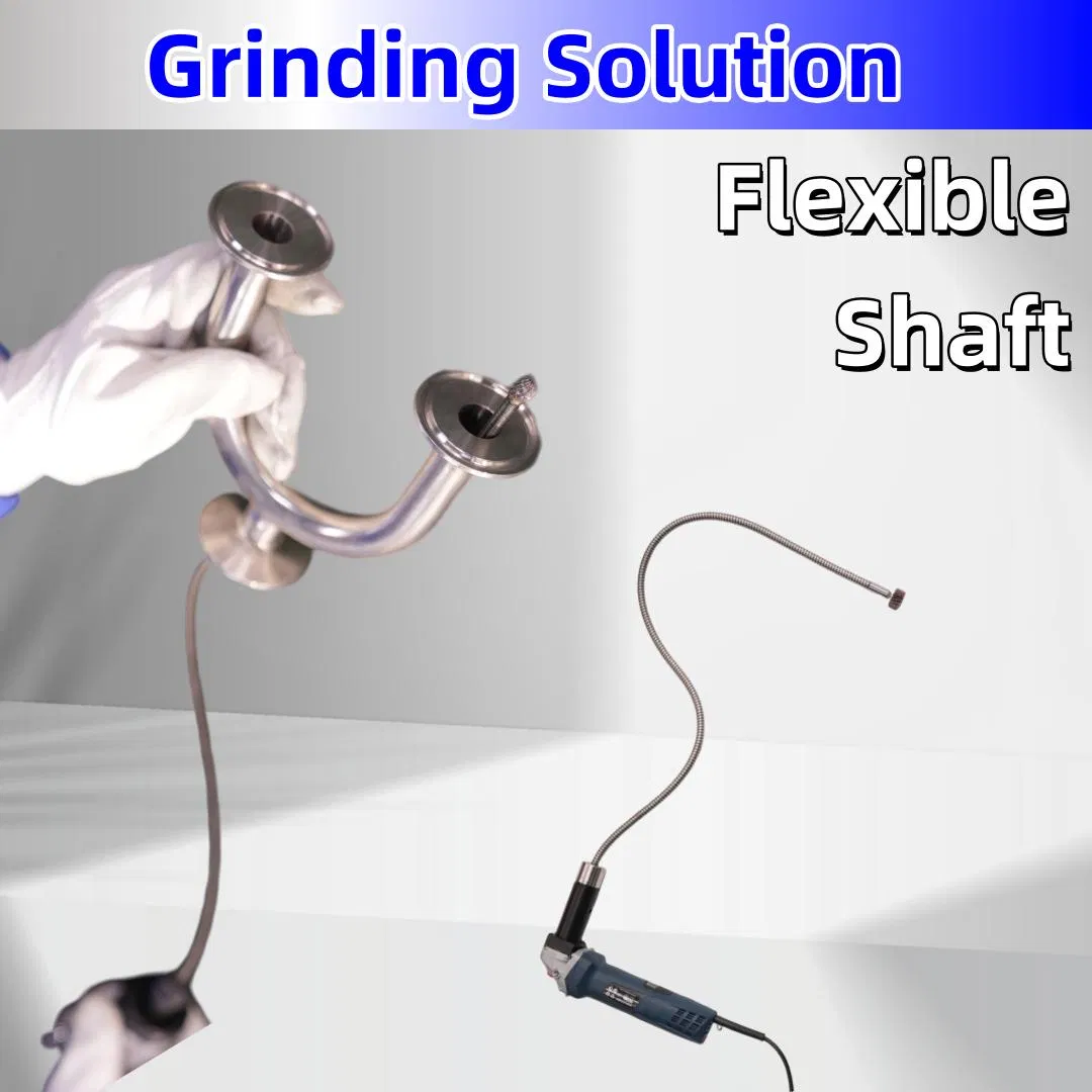 Eje flexible para amoladora para esmerilado de metal