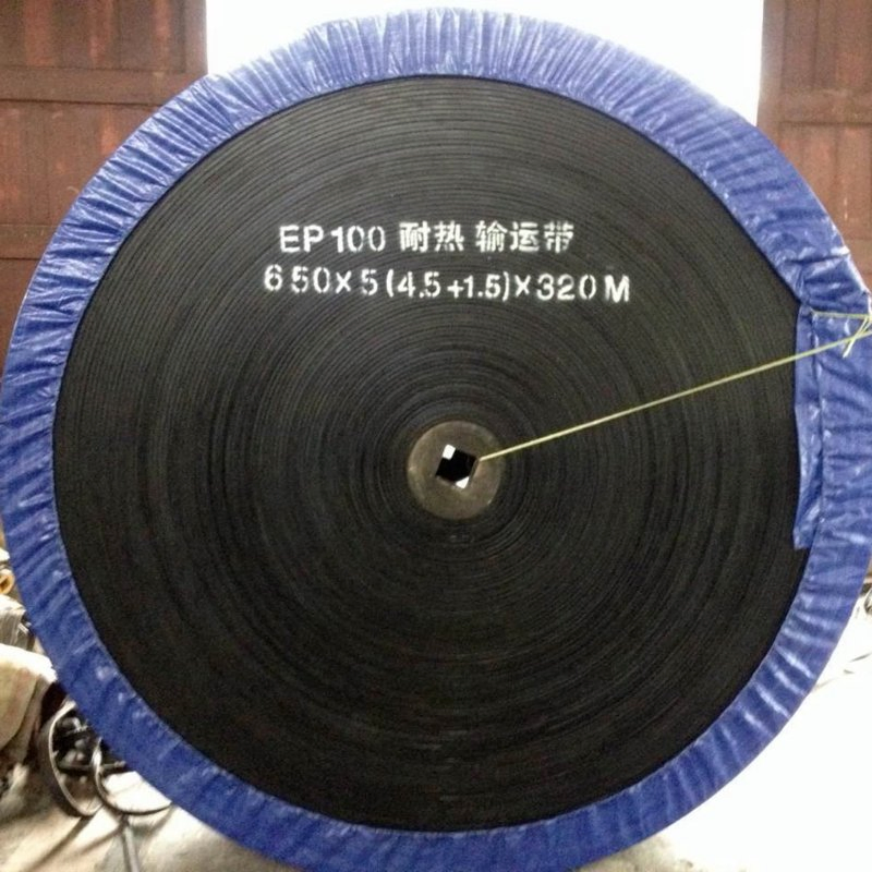 Black EP100/200/300 Rubber Conveyor Belt for Industrial Material Conveying