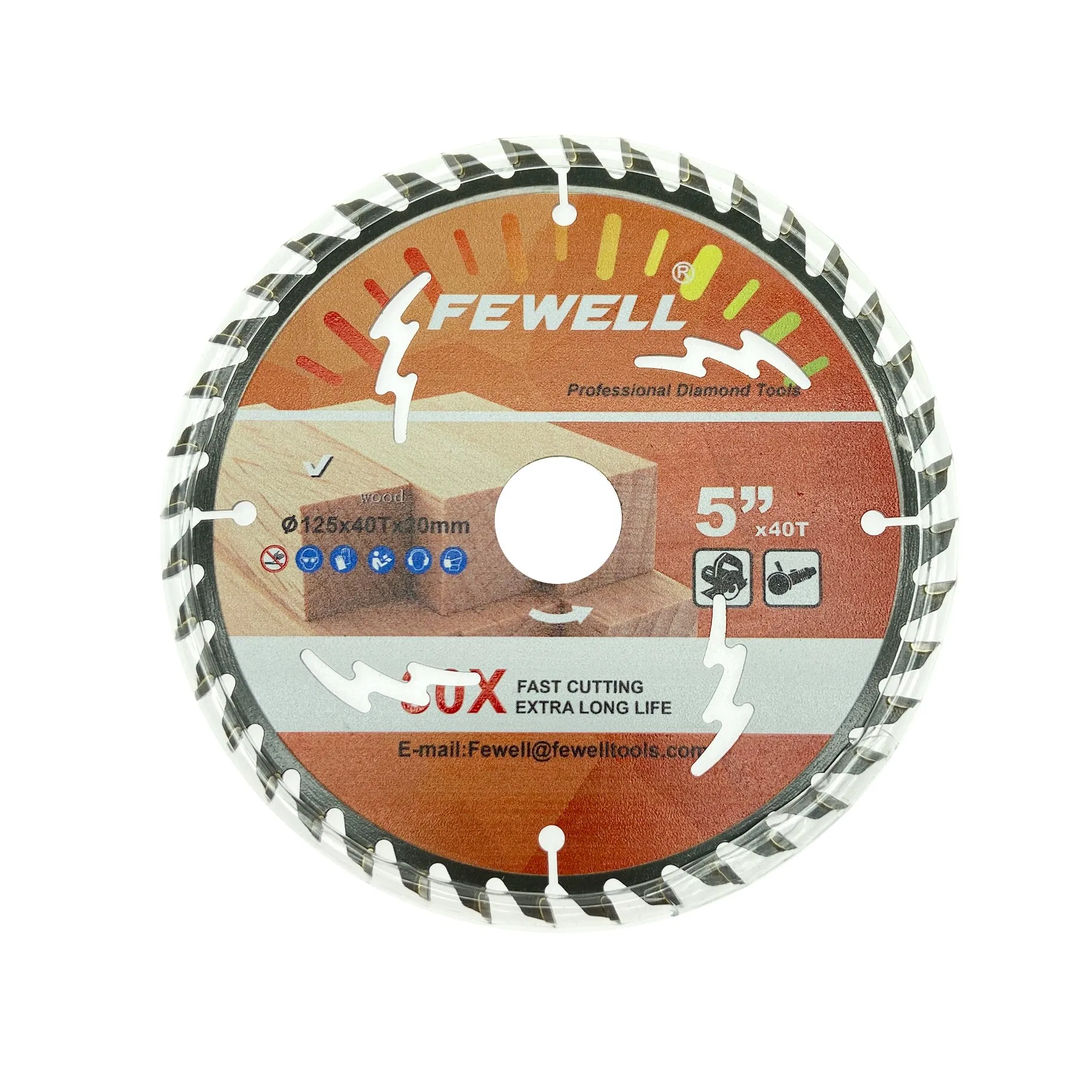 Lame de scie circulaire TCT 125*1,6*40T*20mm de 5 pouces pour couper le bois