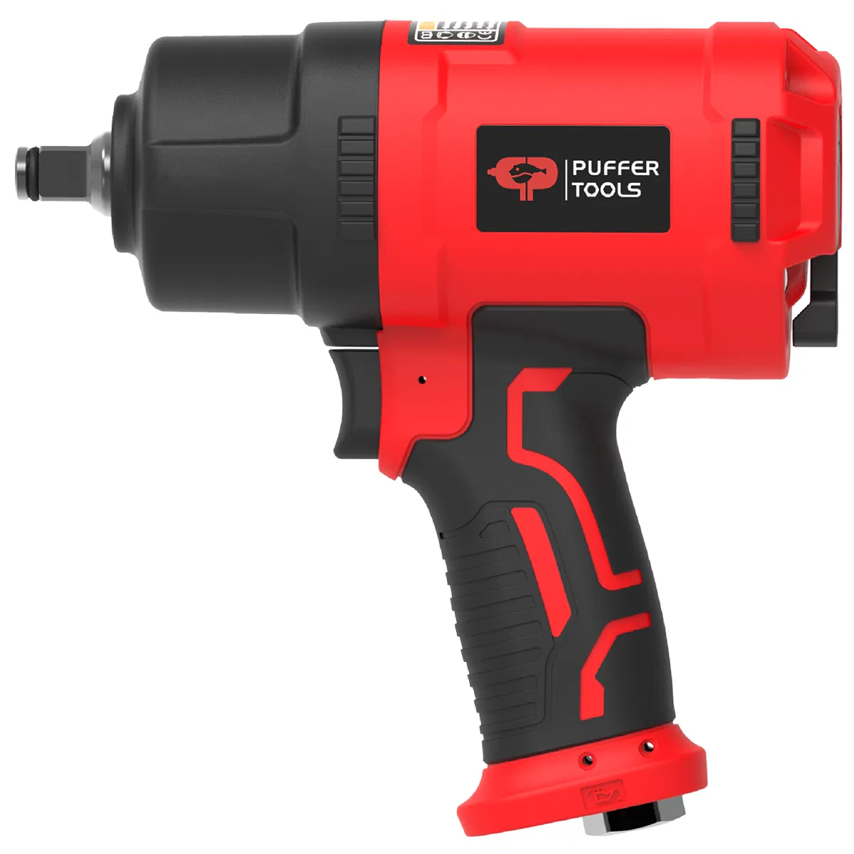 Puffer Tools 1/2 Inch 1300FT-Lbs Pneumatic Air Impact Wrench with Regulator