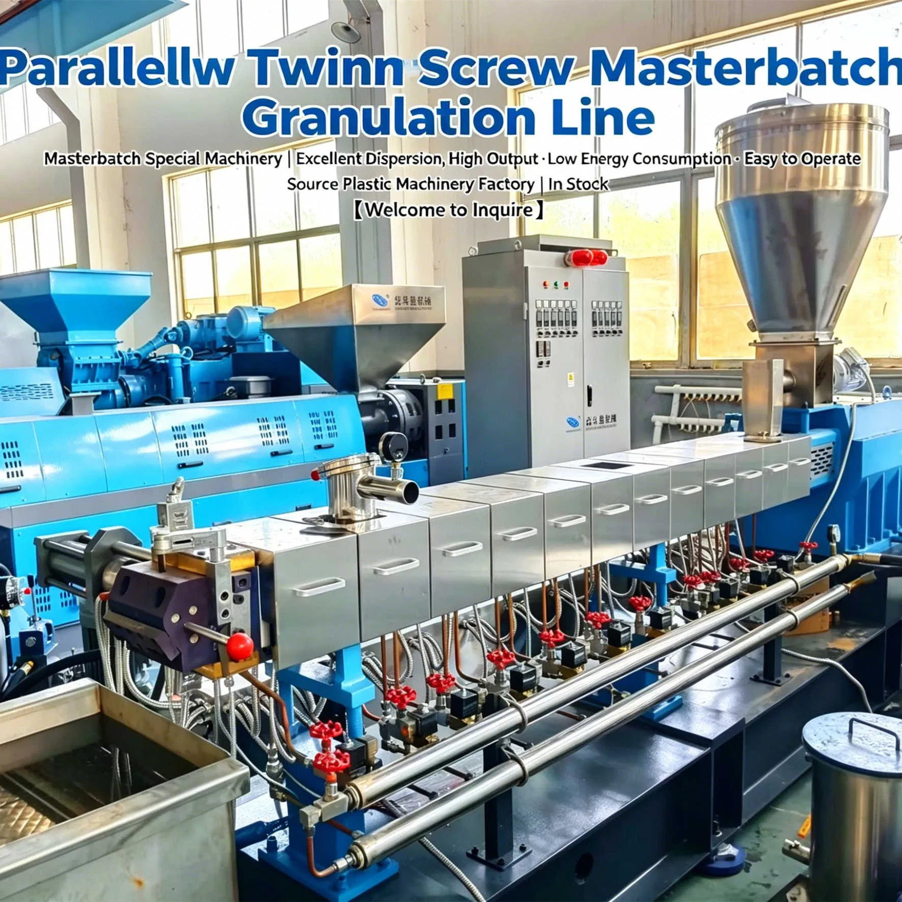 Sevenstars Color Masterbatch Granulation Line Pelletizing Machine