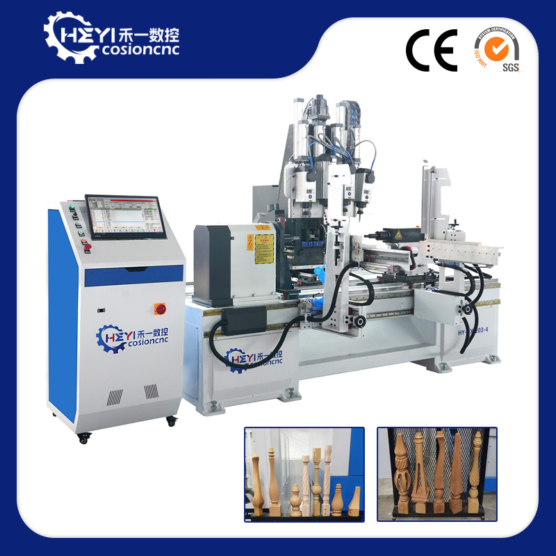 4 Axis CNC Wood Turning and Milling Lathe Center Machine for Wood Chair
