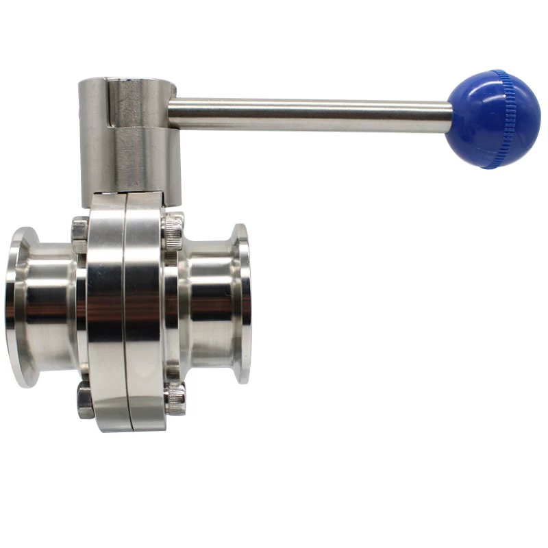 Sanitary Tri Clamp Butterfly Valve for Food Grade Small Body