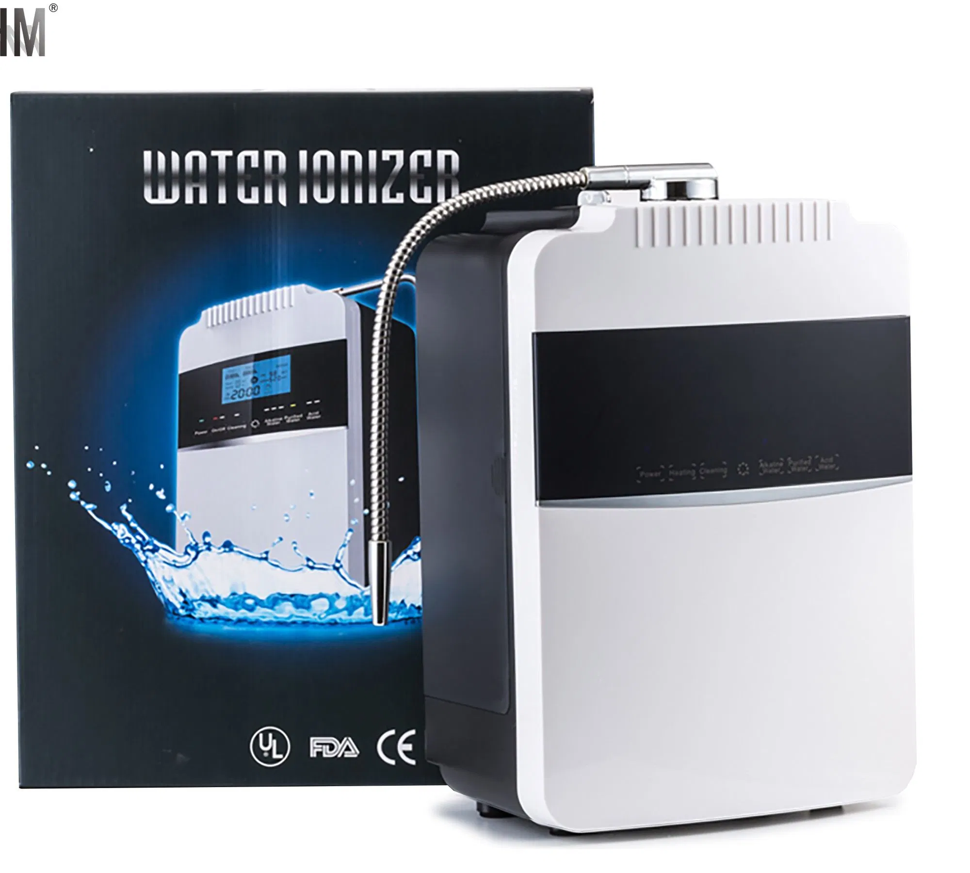 Machine à eau alcaline de source d'usine avec générateur d'eau hydrogène à 8 plaques (EHM-929)