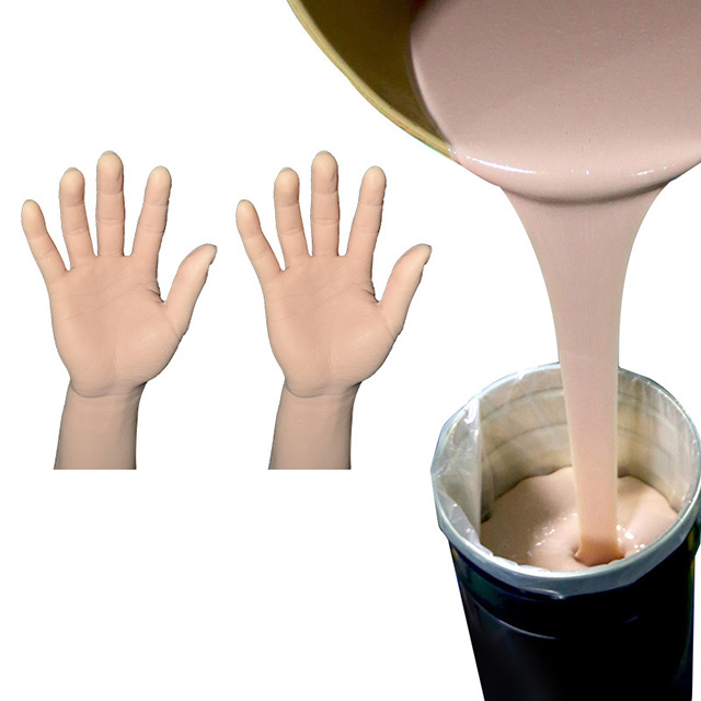 Lifecasting Cure Silicone Rubber Liquid Silicone Skin Tone for Prosthesis Moldings