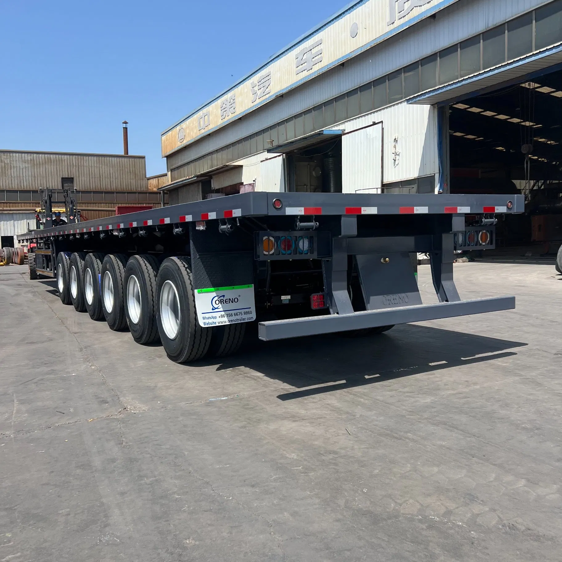 Flatbed Semi-Trailers 30-100tons Loading Trailers for Africa