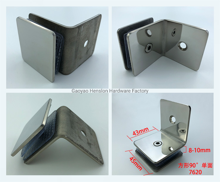 Raccord de fixation pour cloison en verre