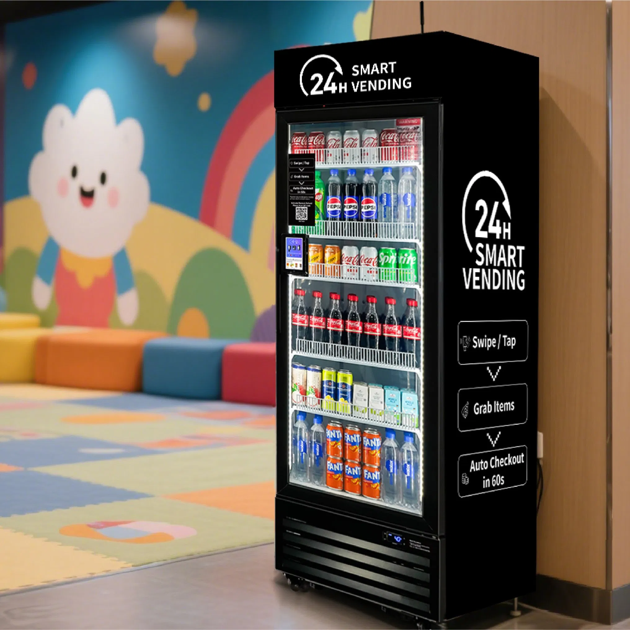 Intelligent AI Retail Vending Machine Indoor