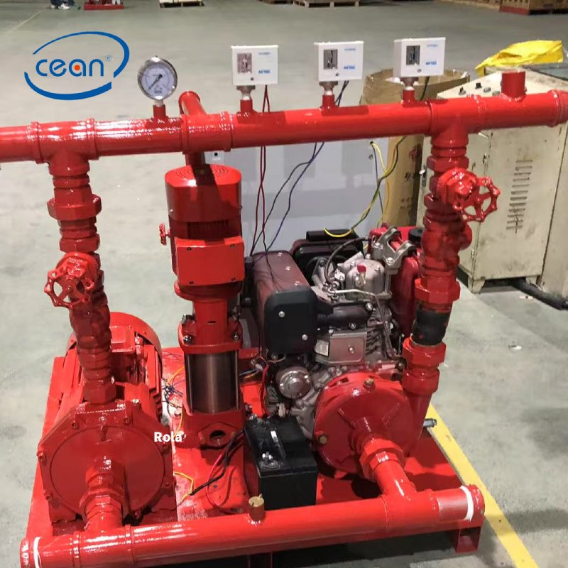 Feuerlöschpumpensystem mit elektrischer Diesel-Jockey-Pumpe