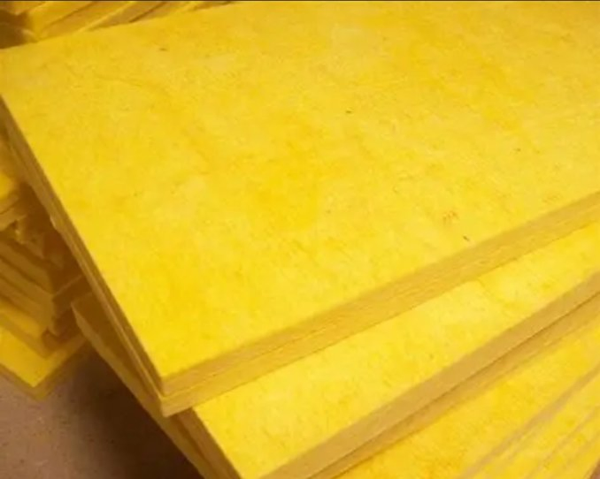 Tablero de lana de vidrio aislante térmico antiincendios