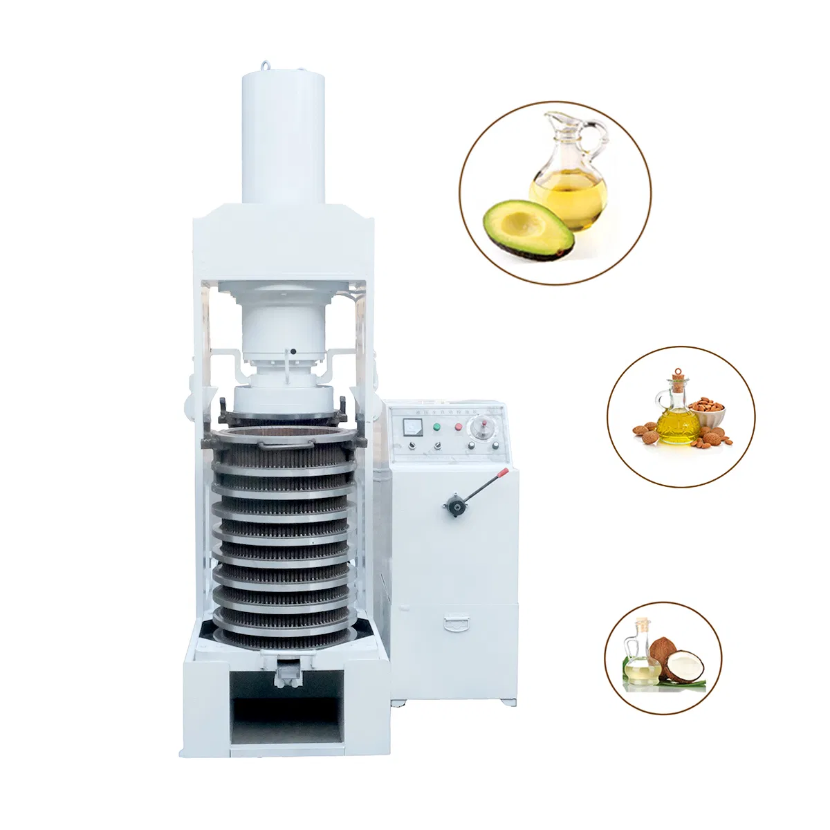 Oil Press Machine/Hydraulic Oil Extractor Machine for Moringa Seeds Fresh Avocado Coconut Rice Bran Castor Seeds Olives