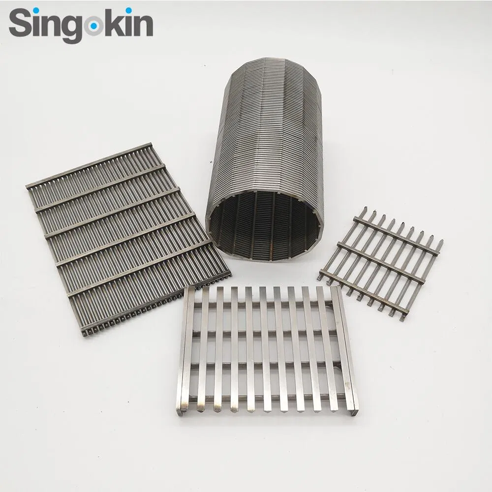 SS304 V Wire Wedge Wire Screen Mesh Sieve Filter for Koi Fish Pond