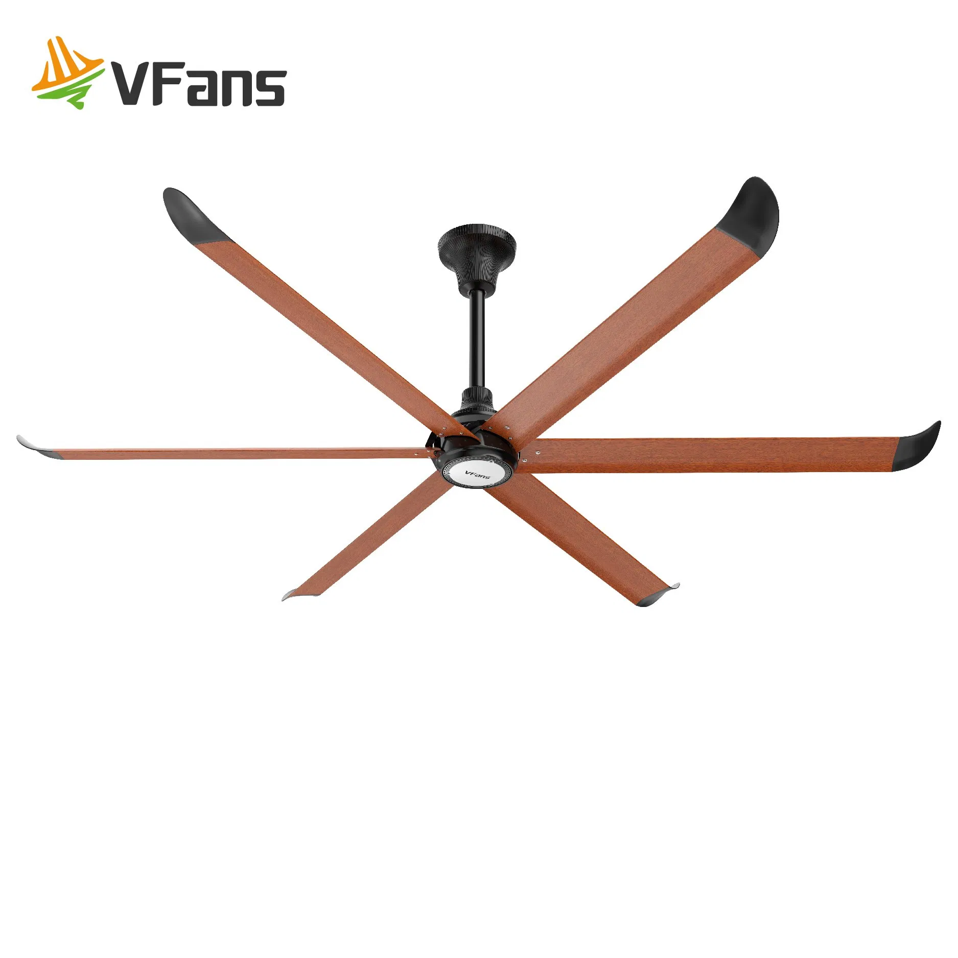 Vfans Big Diameter CE Certified Pmsm Ventilator Cooling Ceiling Fan with Light for Villa