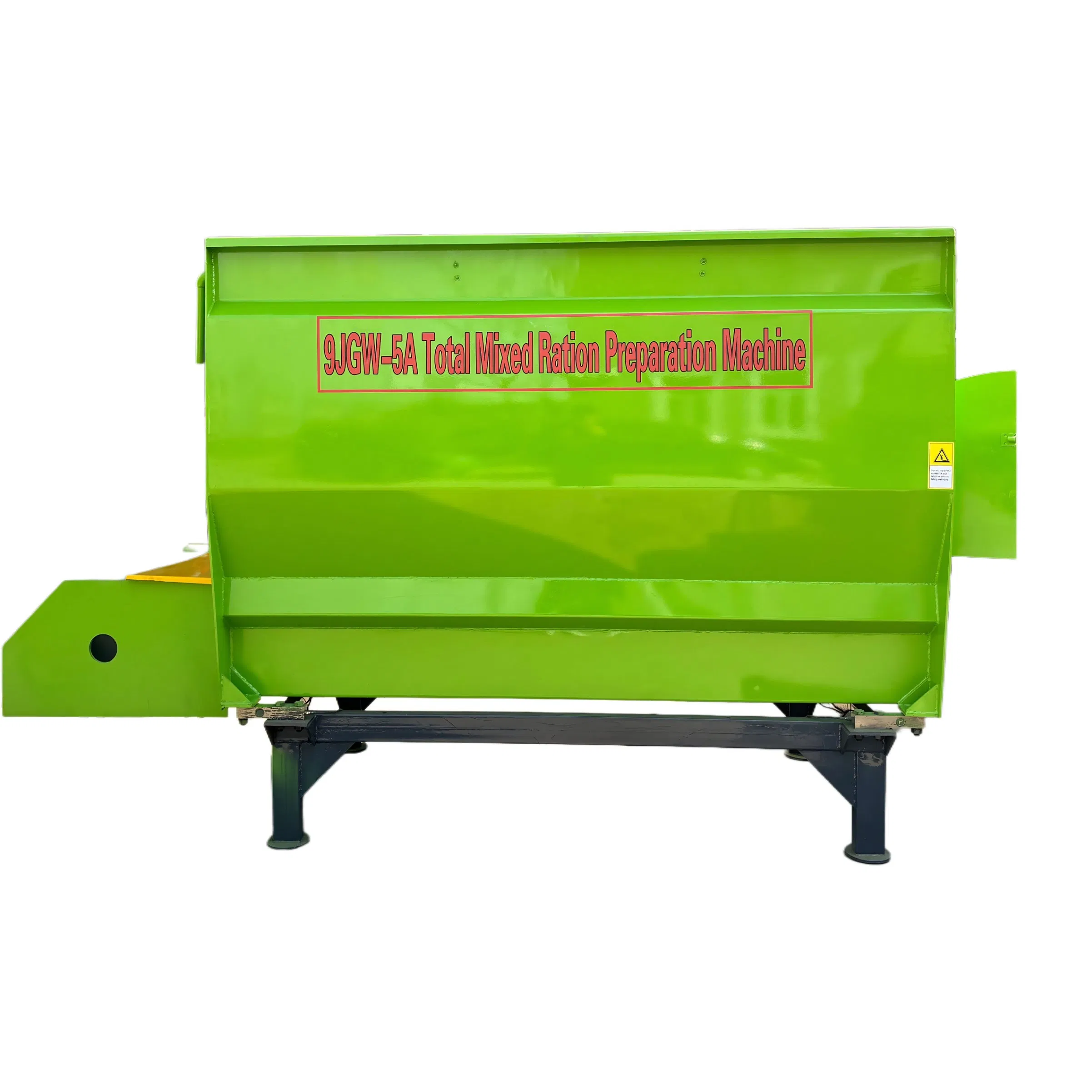 Maintenance-Free Lift Door with Limit Stop Double Shaft Rice Straw Cutting Machine Smooth Discharging Feed Mixer Equipment