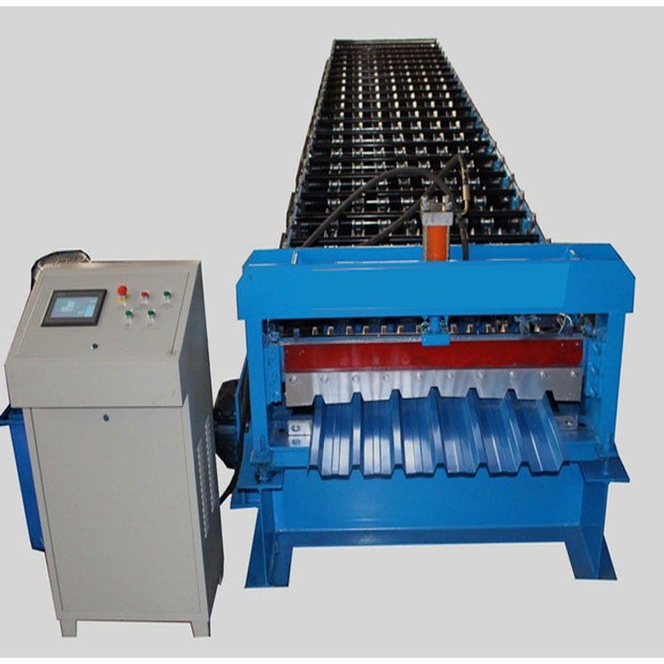 900 Long Span Metal Roof Wall Panel Roll Forming Machine 7 Ribs Rib Type Roofing Sheet Tile Making Machinery