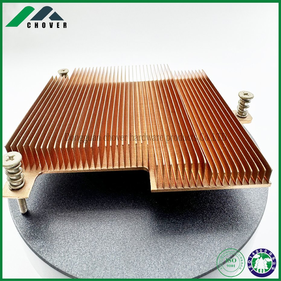 Precision CNC Copper Skiving Heat Sink for Server Water Cooling Module