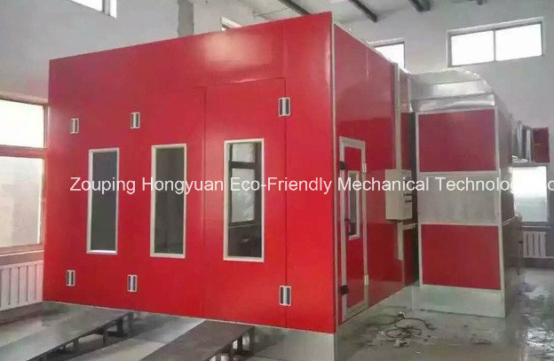 Diesel Heated Hongyuan Car Spray Booth with Italy Riello Burner