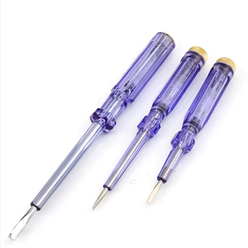 Ergonomic Rubber Handle Voltage Tester Pen for Professionals