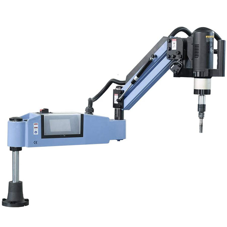 M2-M10 Servo Tapper Touch Screen Flexible Arm Automatic Drilling Threading Machine Universal Electric Tapping Machine