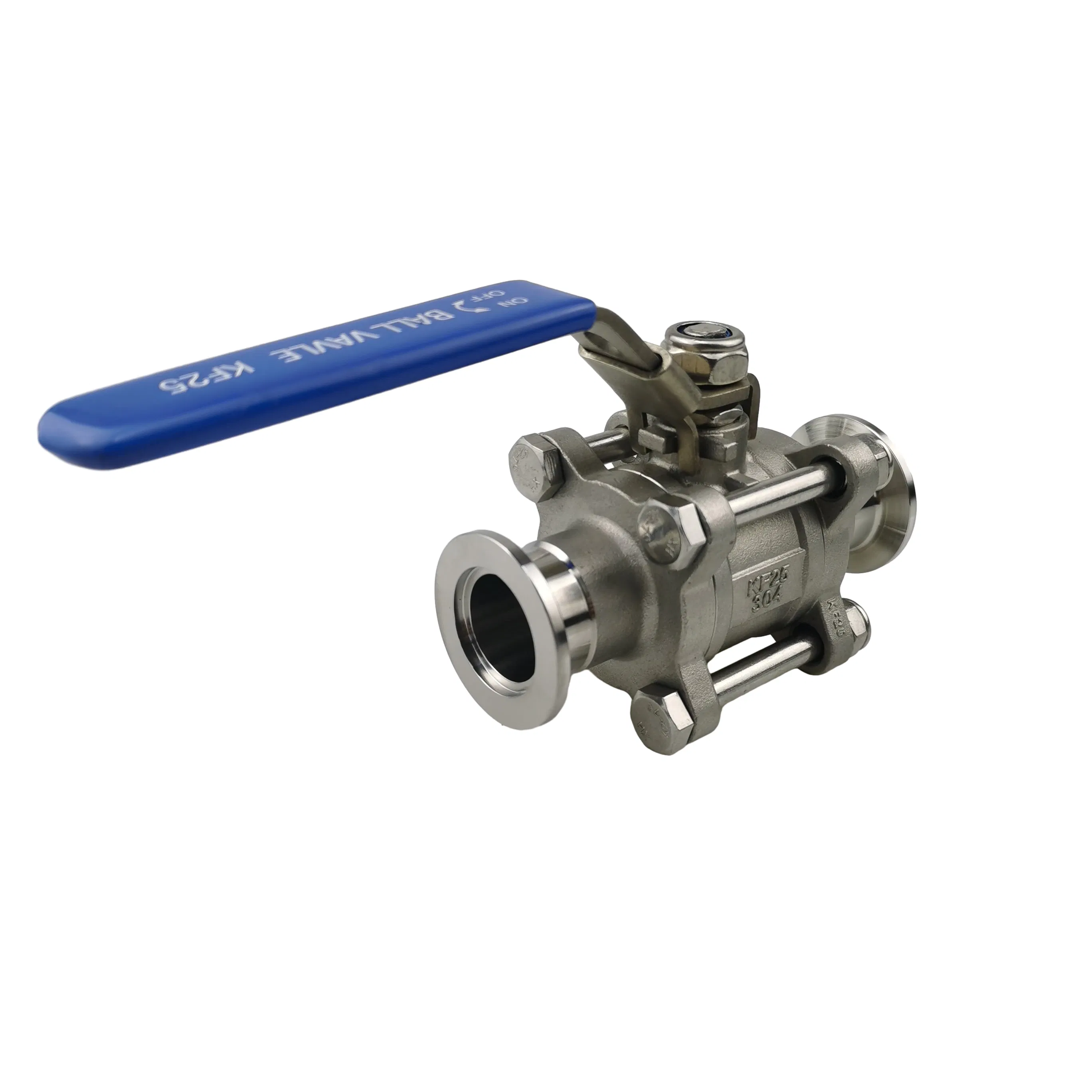 Inox 304 316L 3PCS PTFE Seal Stainless Steel Vacuum Ball Valve