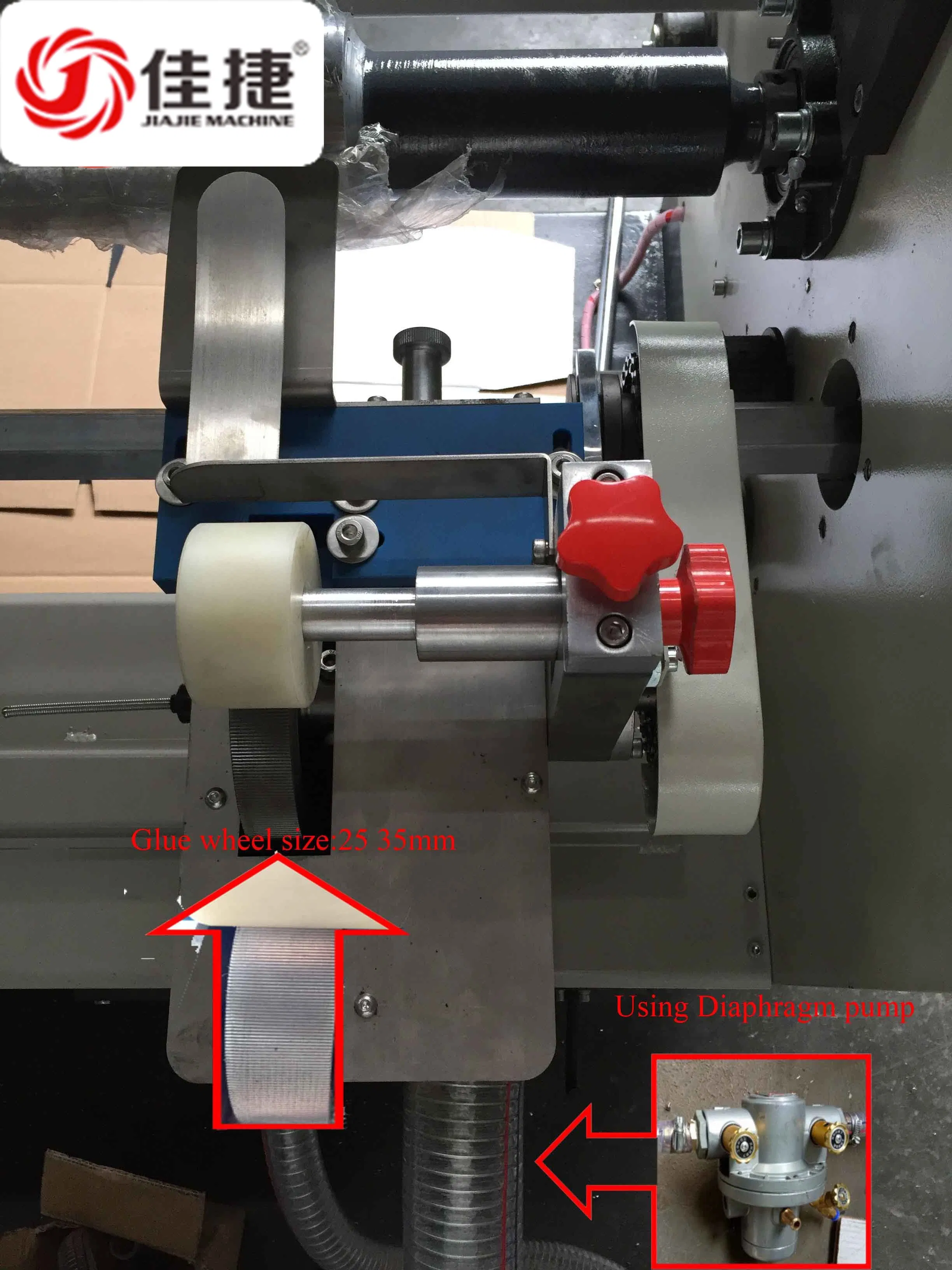 Máquina automática de alta velocidad para plegar y encolar envases de cartón de leche