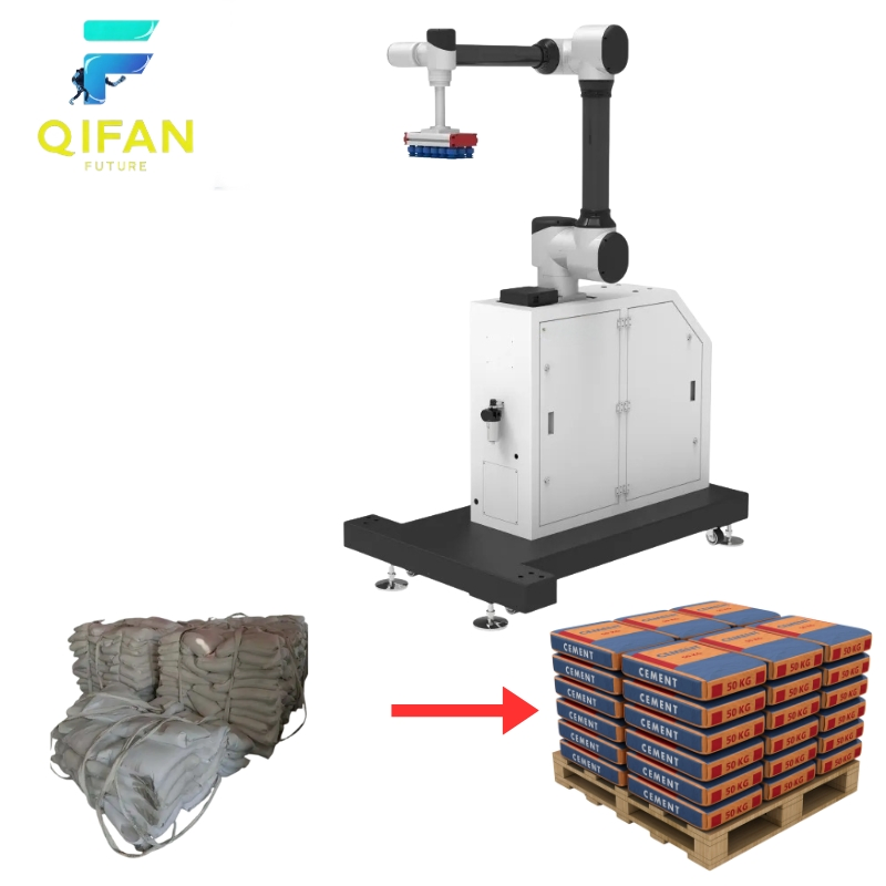Palettiseur cobot intelligent pour lignes d'assemblage avec intégration de l'IA