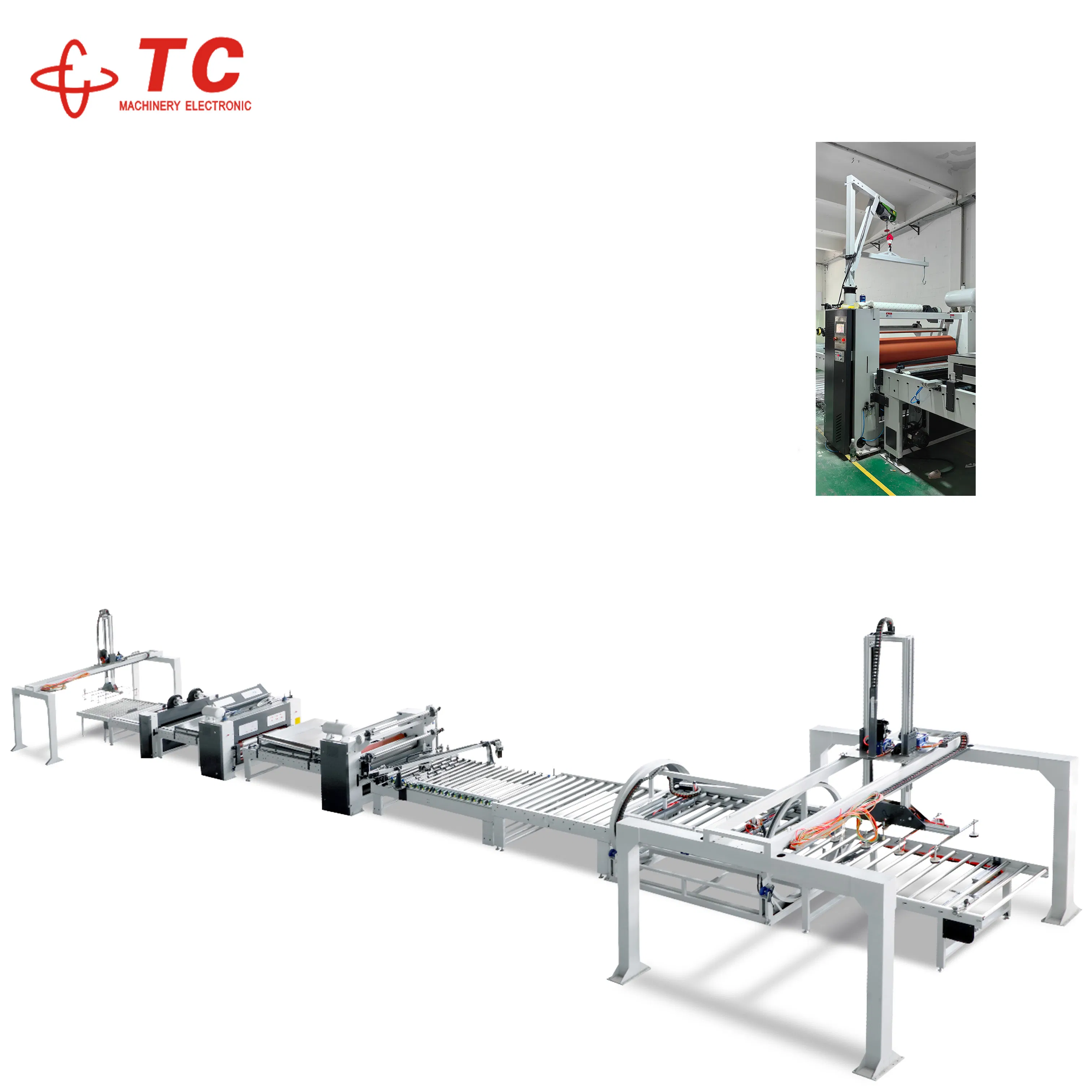 Anti-UV High Precision MDF Panels PUR Film Laminating Machine