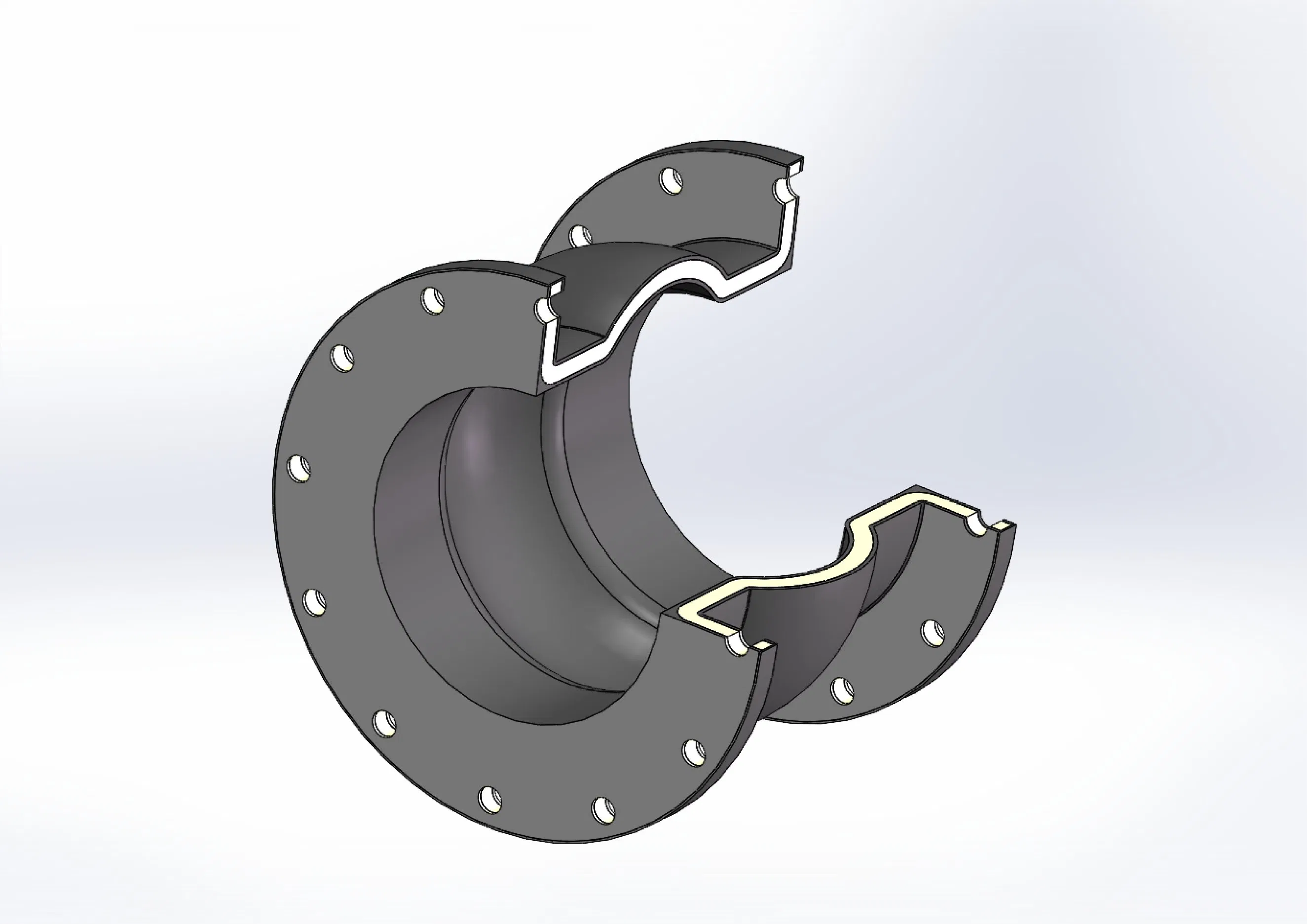 Spherical Expansion Joint with Integrated Flange