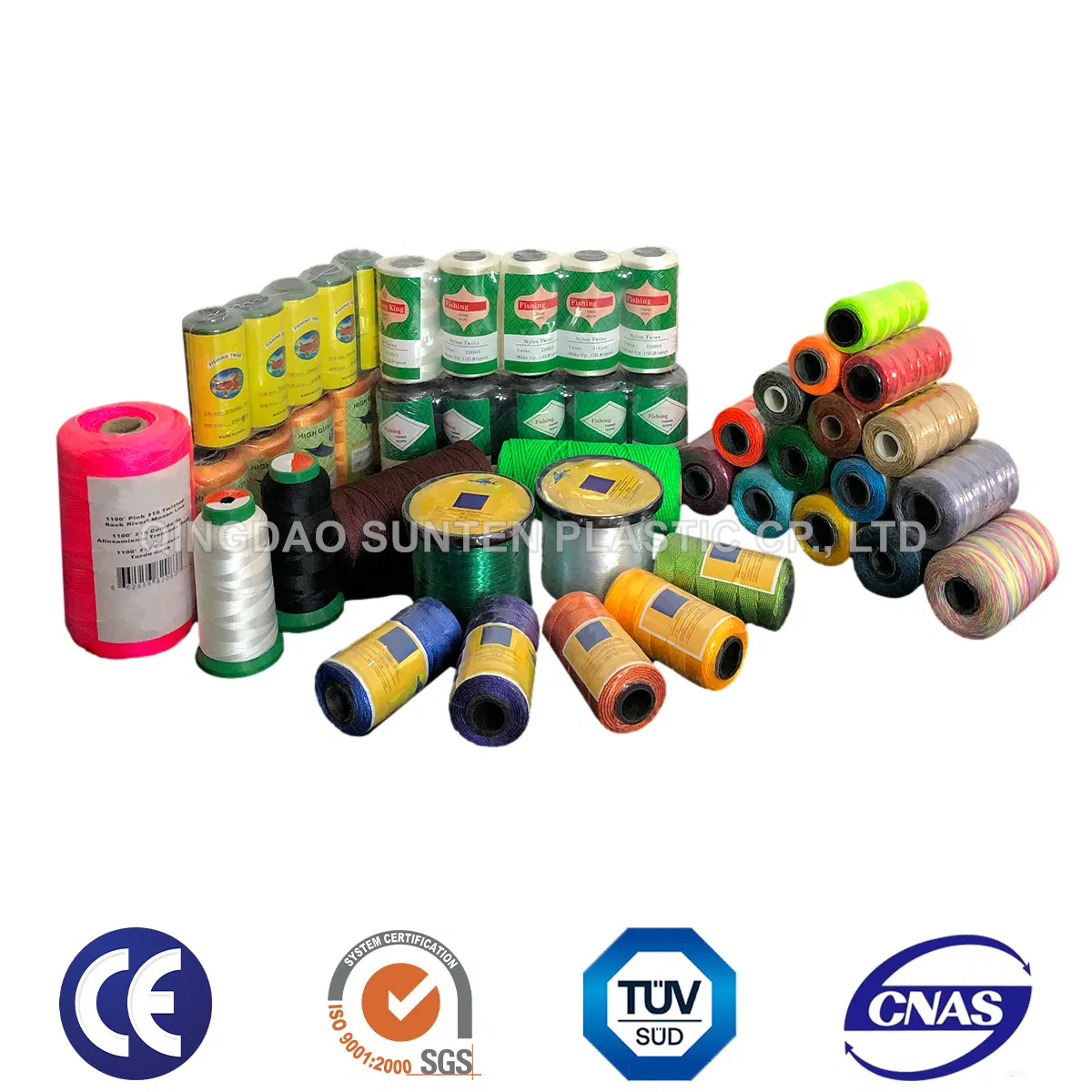 Nylon (PA, Polyamide) /PP/Polyester/PE/Plastic Twisted/Braided Multi-Filament/Baler/Thread/Packing Line/Mason Line/Fishing Net Twine (210D/380D) by Spool