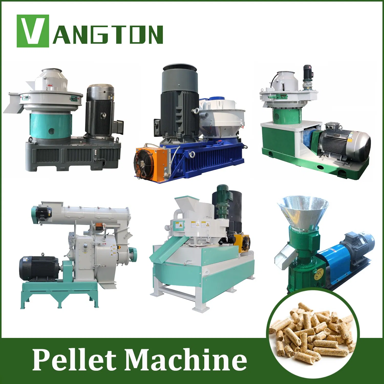 Biomass Wood Pellet Press 1 T/H 1.5 T/H 2t/H 3 T/H 4 T/H 10 T/H 20 T/H