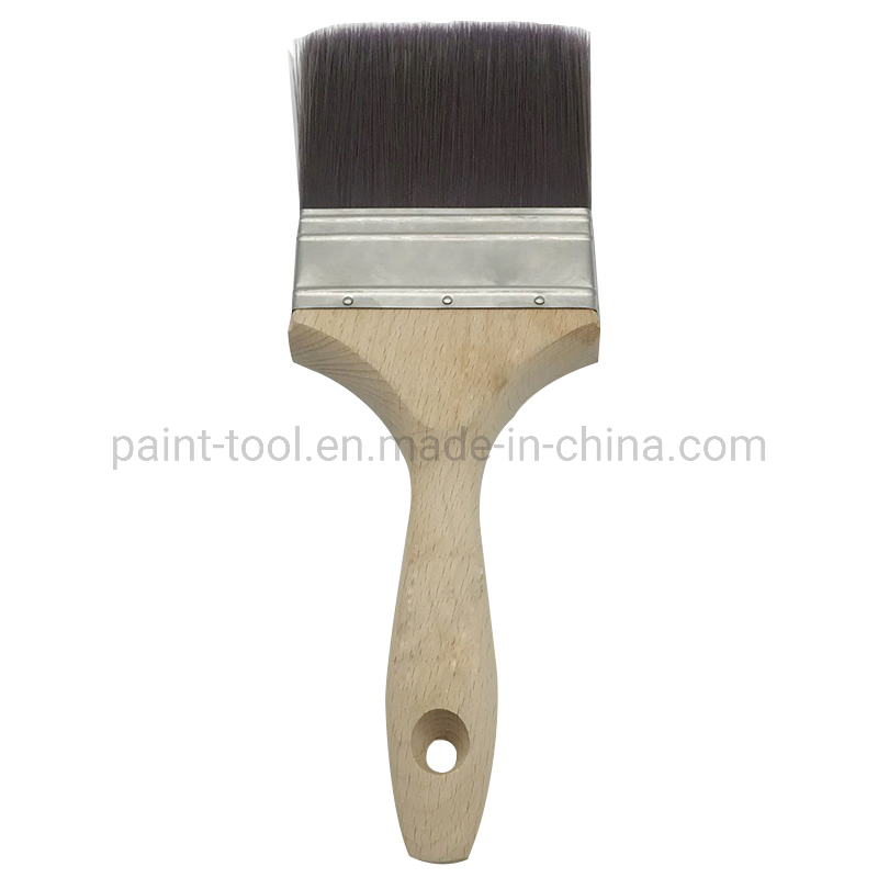 Professional Wall Paintbrush with Soft Synthetic Filaments