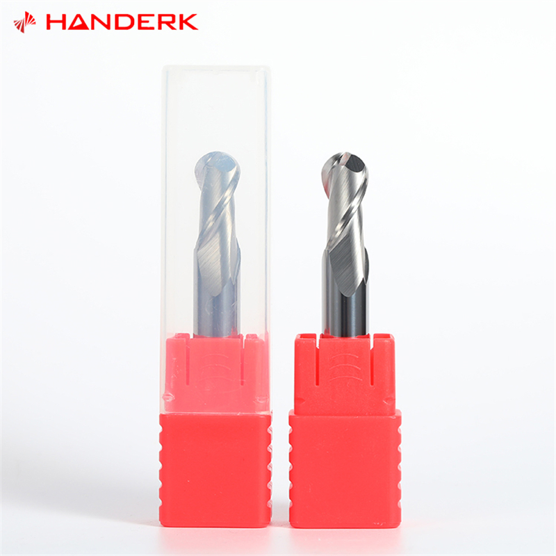 Handerk 2/4f Kugelfräser HRC55 Kugel-Tungstenkarbid-Schaftfräsersatz für Aluminium