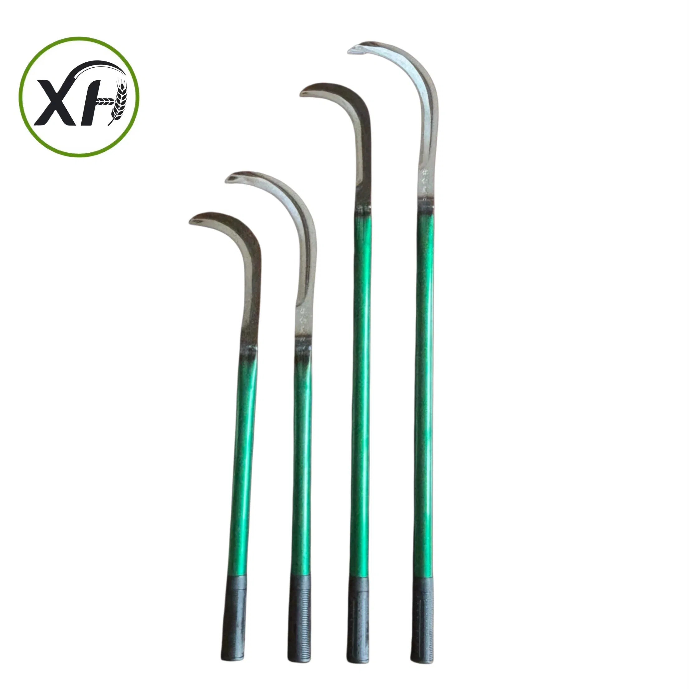 High-Carbon Steel Agricultural Sickle with Long Iron Handle