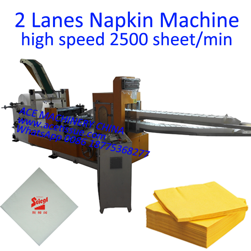 High Speed Double Layer Tissue Paper Napkin Embossing Making Machine Color Printing Napkin Machine