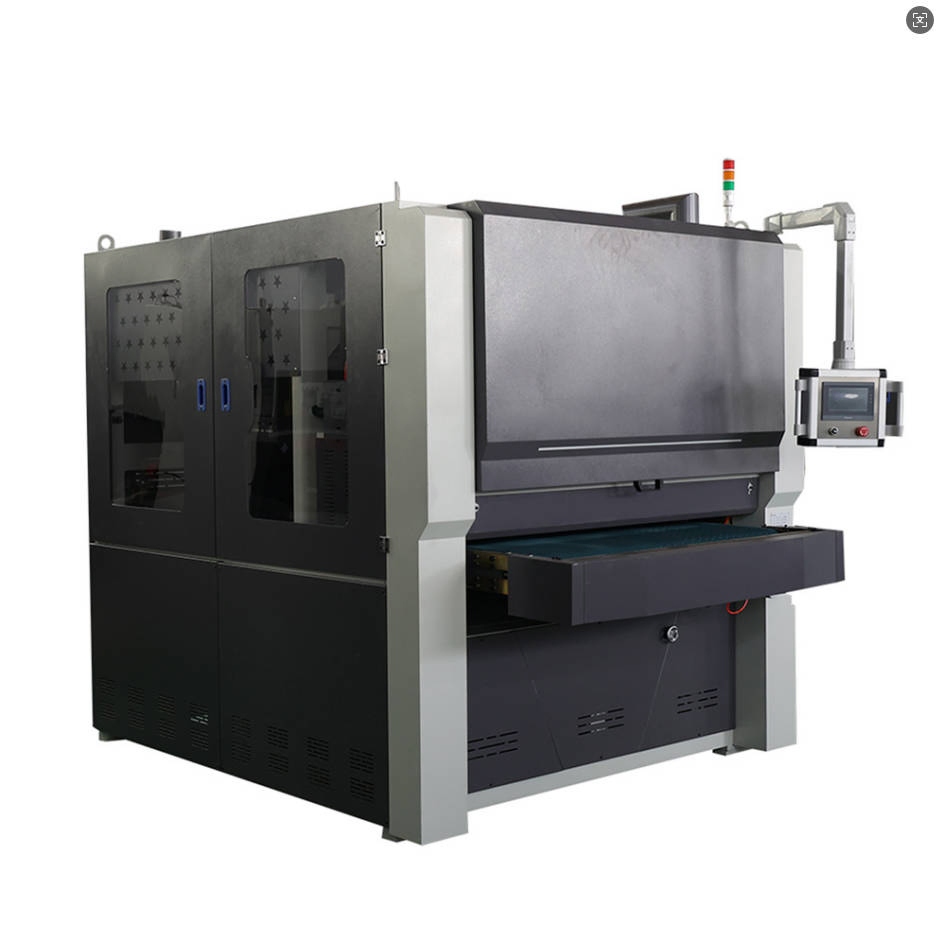 Macchina automatica per sbavatura e lucidatura di lamiera per finiture di precisione