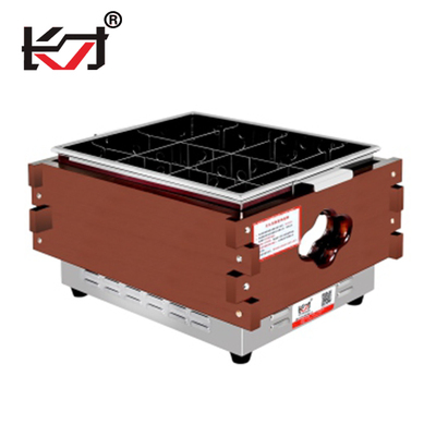 HS-10b 220V Multifunctional 4 Tanks Street Food Cooking Equipment Oden Noodles Cooker
