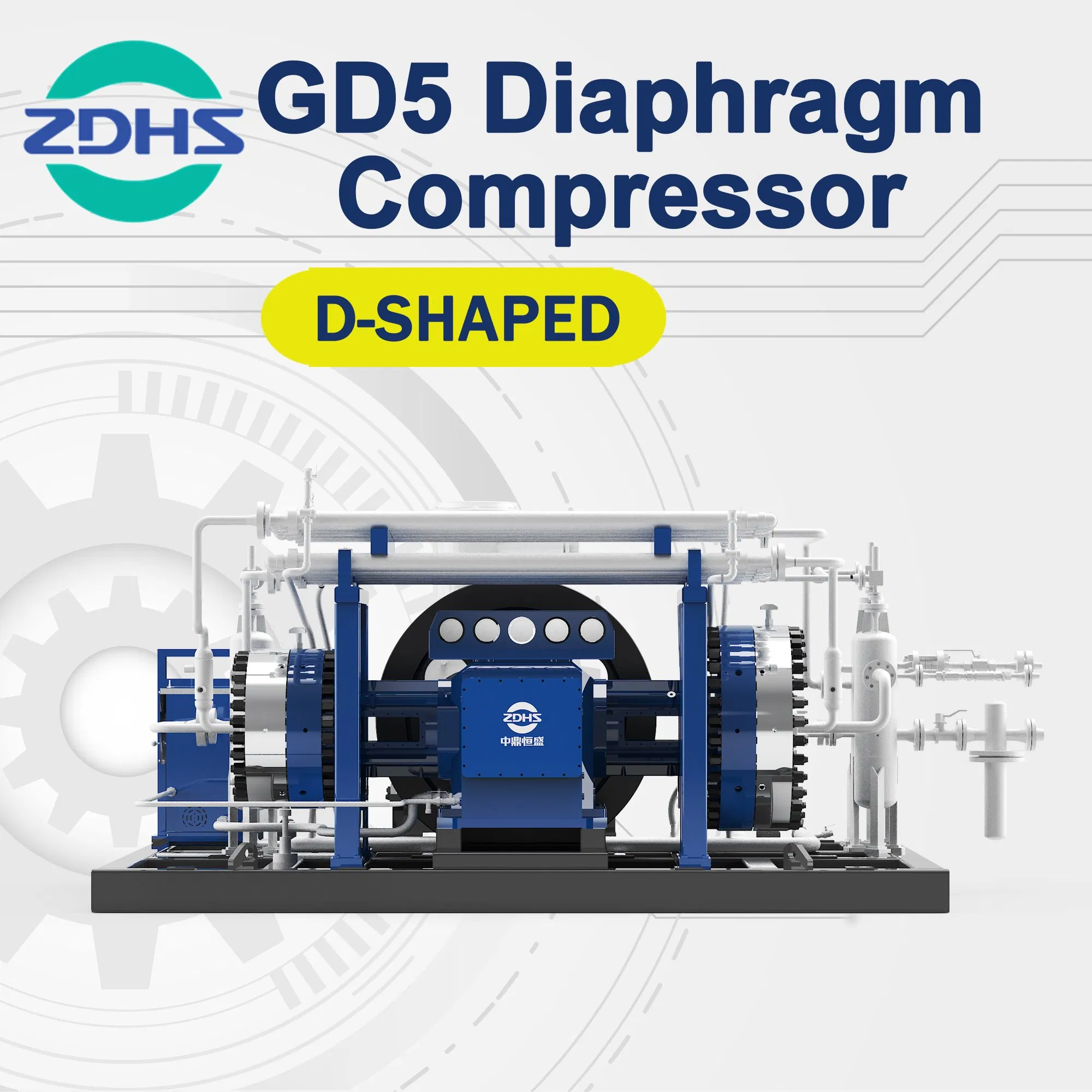 Helium & Hydrogen Diaphragm Compressors up to 100MPa 2000Nm3/H