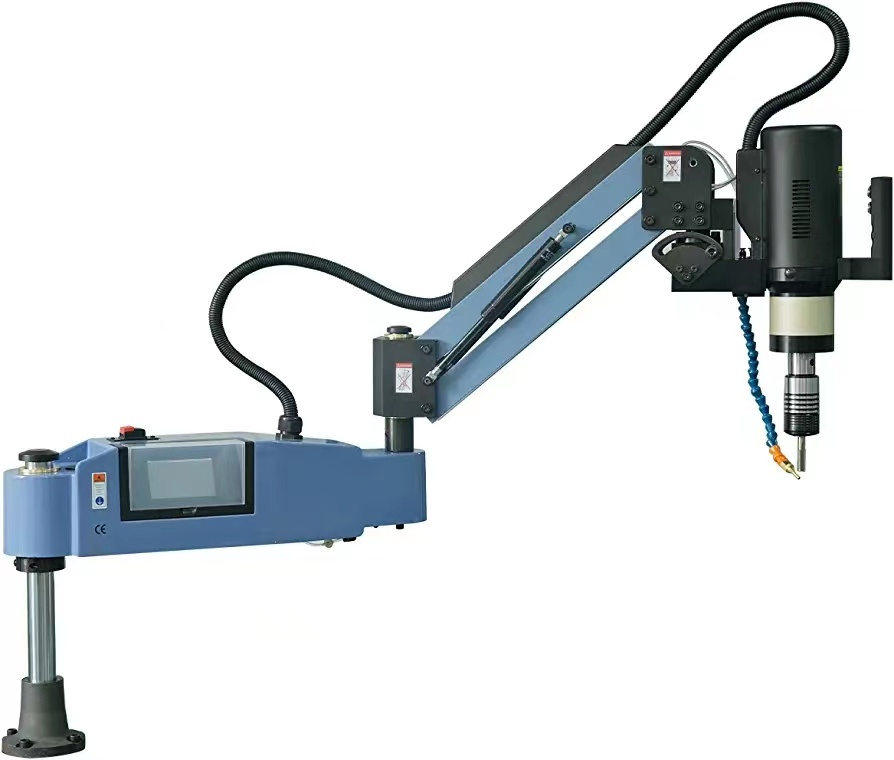 M3-M20 Automatische Luftblas- und Öl-Gewindeschneidmaschine Flexibler Arm