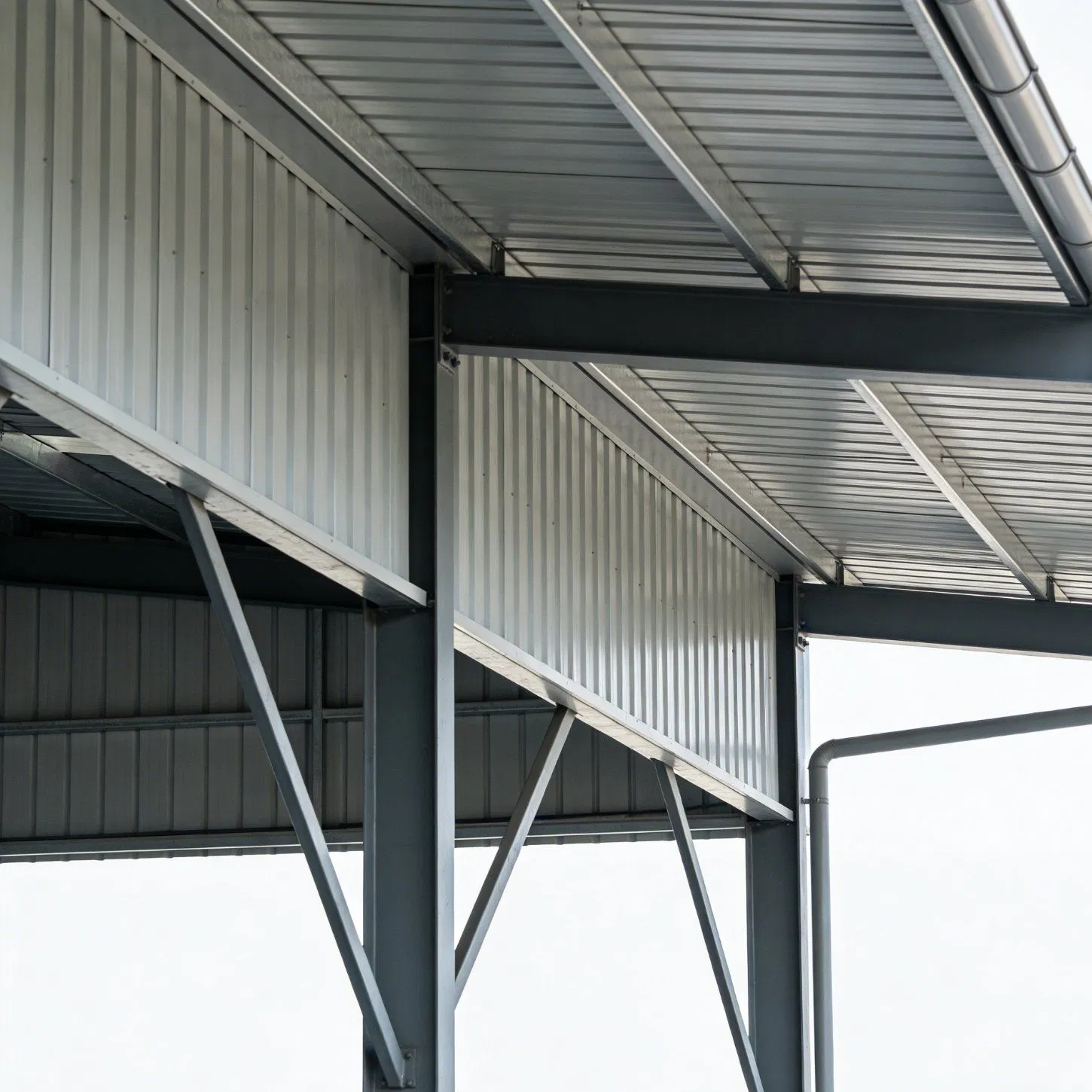 Prefab Steel Structure Factory Building Workshop Shed Beam Hangar Warehouse Column