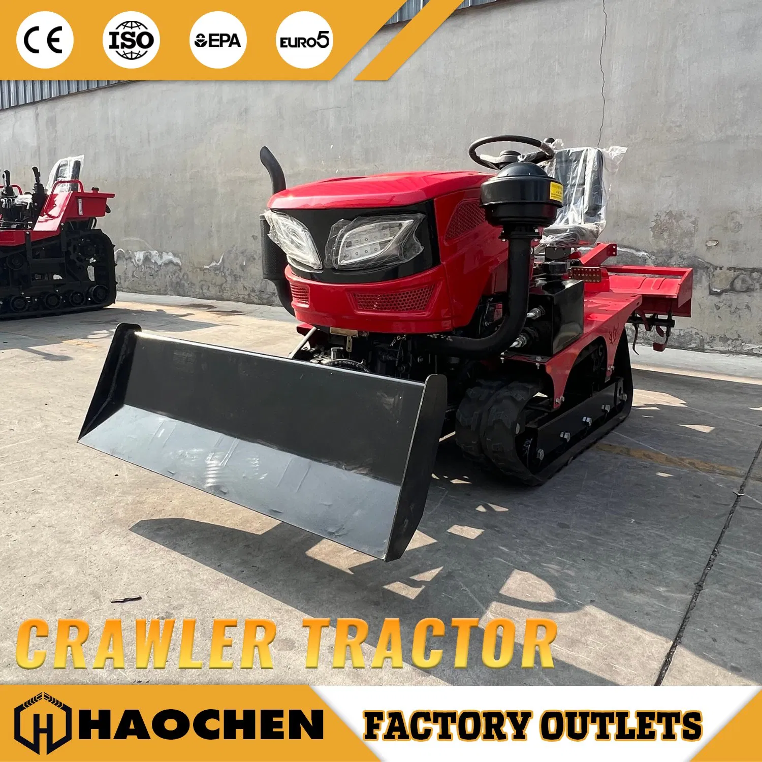 35HP Mini Agricultural Crawler Tractor Diesel Farm Tractor CE EPA