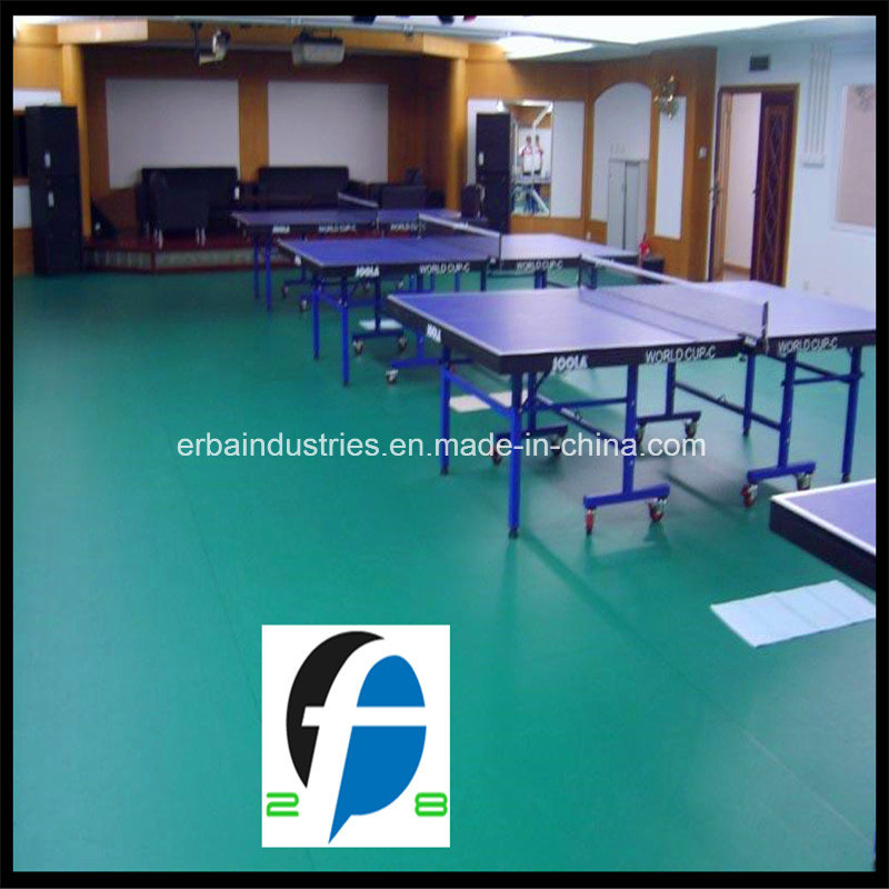 Pavimentazione in PVC per ping pong indoor da tavolo e campi da tennis tavolo