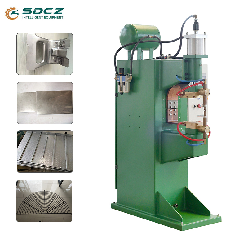 Machine de soudage par résistance par points à plateforme mobile, équipement de fabrication automatique, soudeuse robuste, matériel de brasage multi-têtes pour l'aluminium