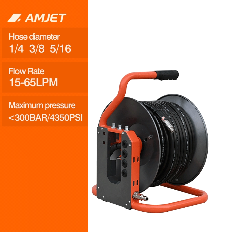Amjet T1 Iron Hose Reel for Drain Cleaning
