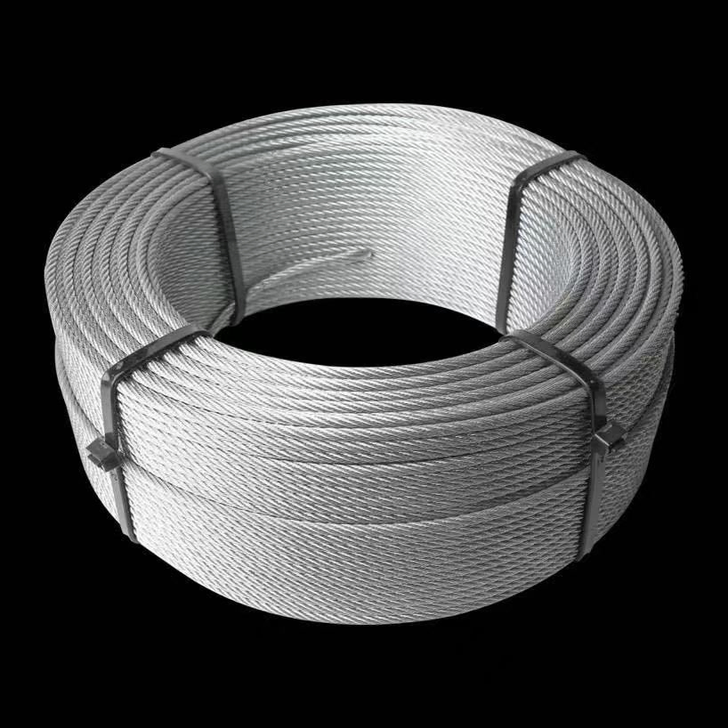 7X19 6mm Electrical Galvanized Steel Wire Rope Manufacturer