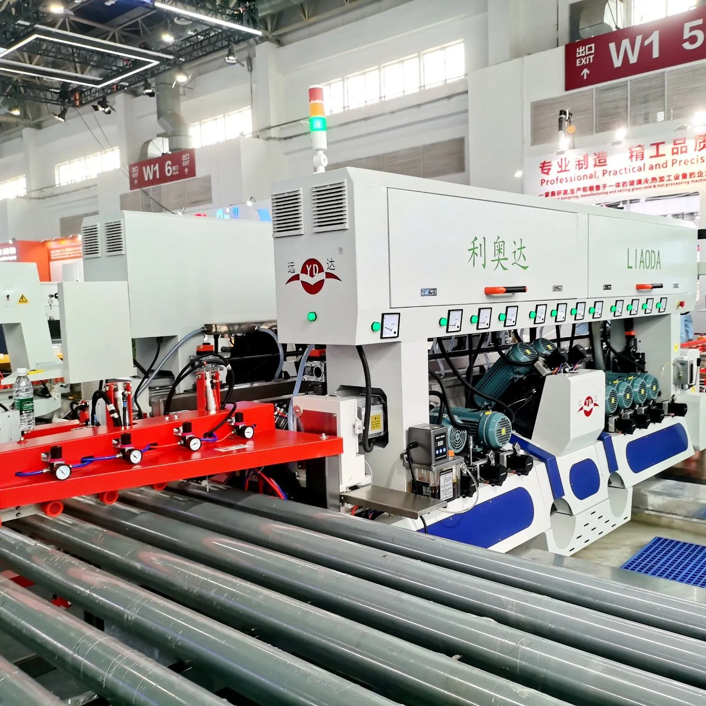 China Glass 2025 Servo Control Glass Double Edging Production Line