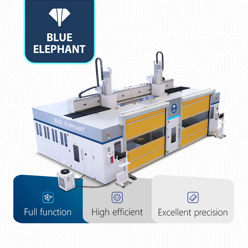 EW2-1727 Dual 5 Axis Moving-Table CNC Router