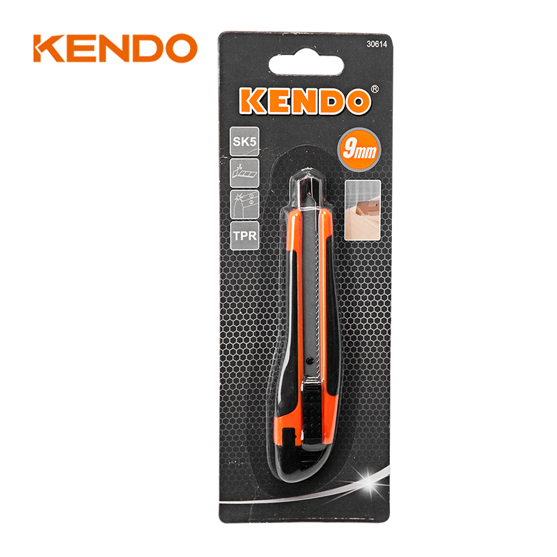 Kendo 9mm Auto Retractable Blade Safety Snap Off Knife Paper Cutter Knife
