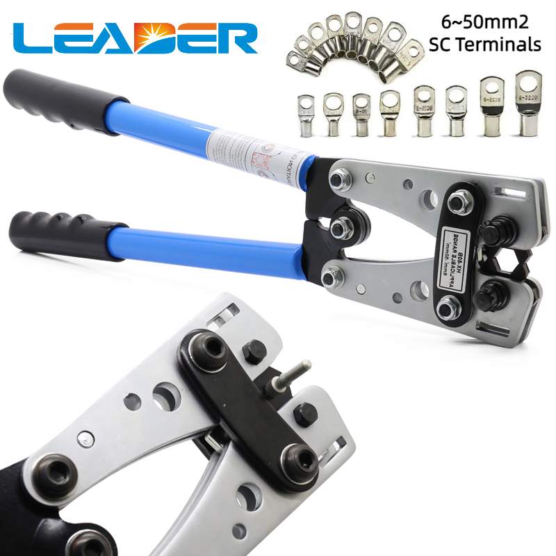 HX-50B Wire Crimping Tool Pliers Terminal Crimper for 6-50mm2 Cable
