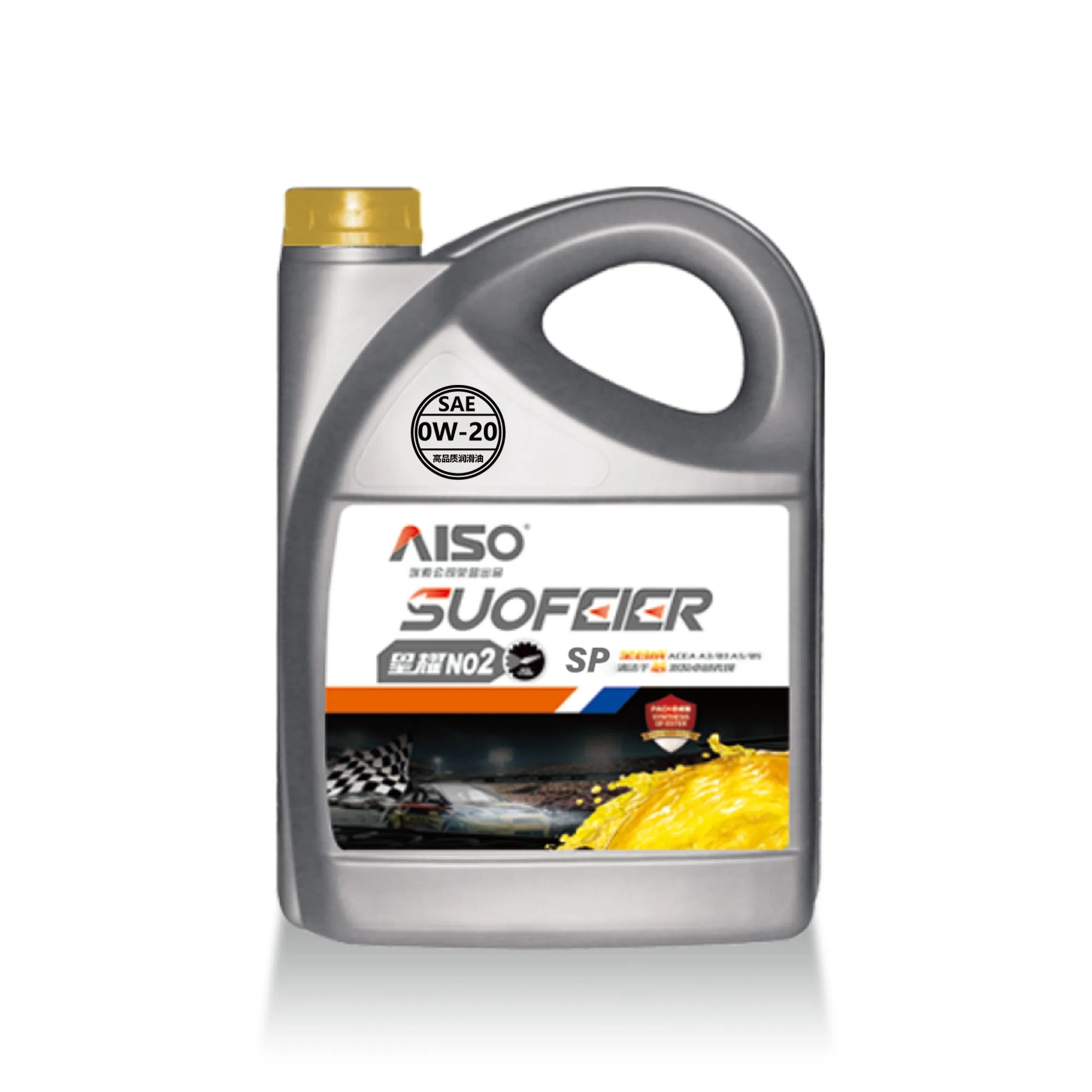 Aiso Factory Direct Supply 4L 55L Sp 0W20 0W30 Star No2 Synthetic Engine Lubricating Oil for All Types of Cars