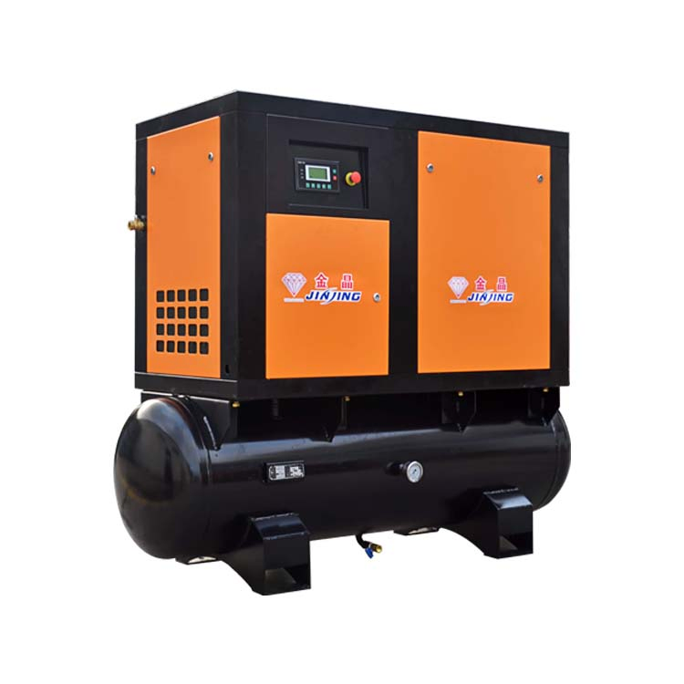 7.5kw 10HP 12-39cfm 8bar Combined Integrated IP55 Motor Rotary Screw Type Air Compressor with Dryer &amp; Tank &amp; Filters 80 Gallon Fixed Speed/Variable Speed Pm VSD